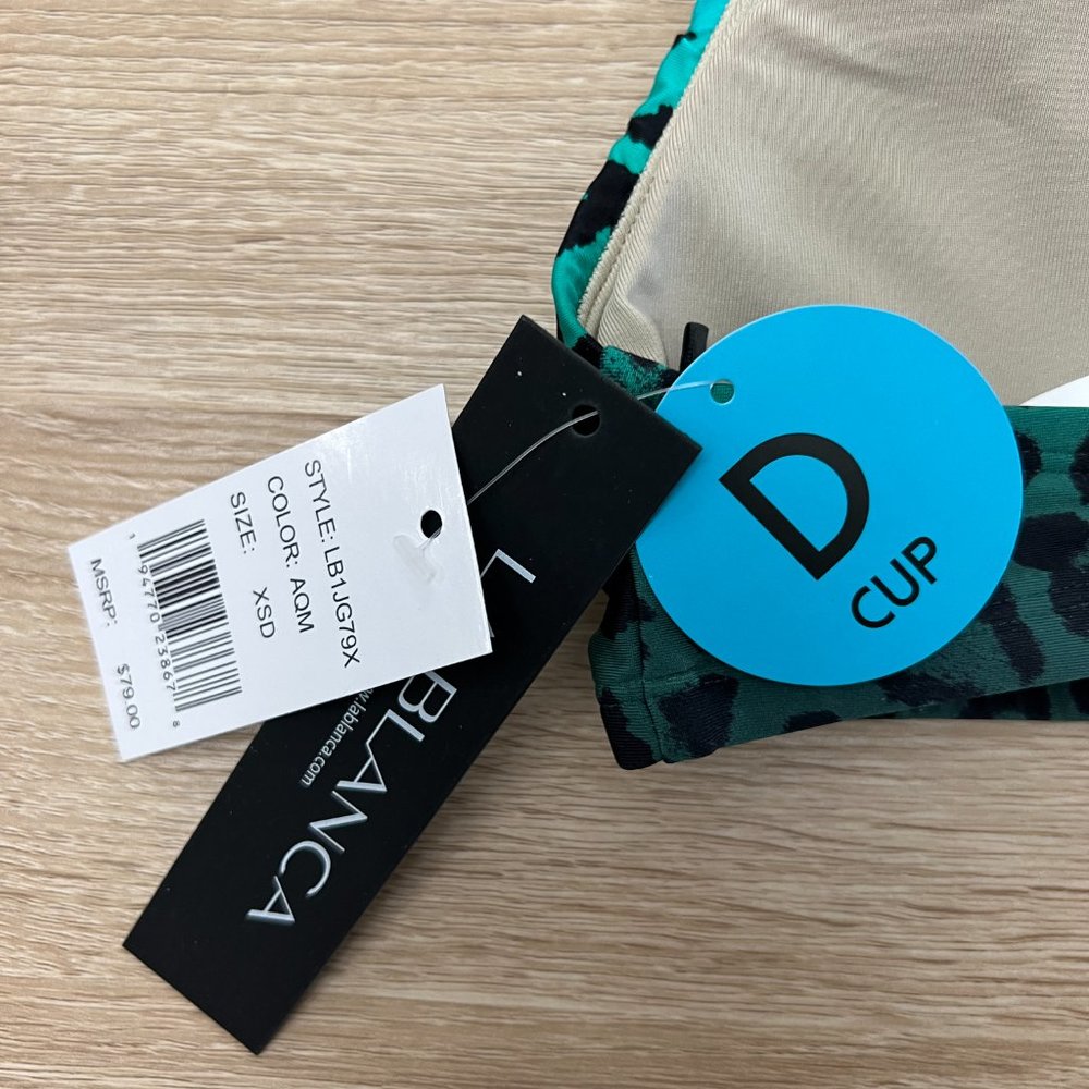 La Blanca Women's Standard Twist Front Crossback Swimsuit Top Size XSD - Picture 7 of 7